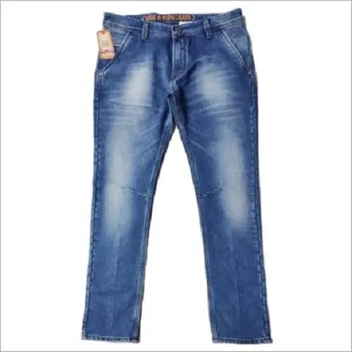 Mens Slim Fit Blue Denim Jeans