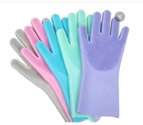 Breathable Comfortable Fit Full Finger Rubber Hand Gloves with Slip Resistant Grip