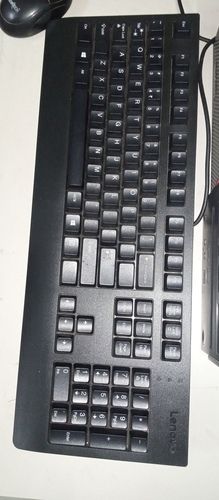 Black Color Rectangular Shape Plastic Material Keyboard