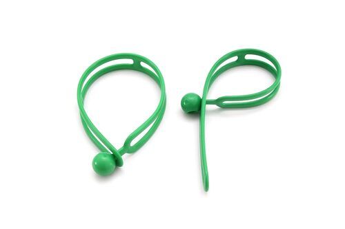 Zephyr Rapid Tie Adjustable Strap 16" Expandable Heavy Duty Indoor Outdoor Ball Ties Cord Green