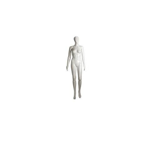 Fiberglass White Glossy Female Mannequin