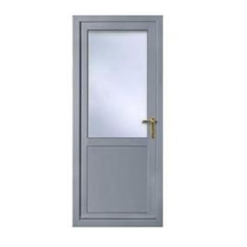 Aluminium Bathroom Door - Customizable Dimensions, Frosted Glass, Powder Coated Finish | Corrosion-Resistant, Termite-Proof, Low-Maintenance, Weather-Resistant, Long-Lasting