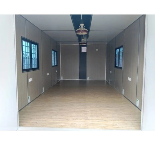Portable Furnished Office Cabin - Steel, Variable Dimensions, Rectangular | Easy Assembly, Eco Friendly, Fine Finishing, Laminated Flooring