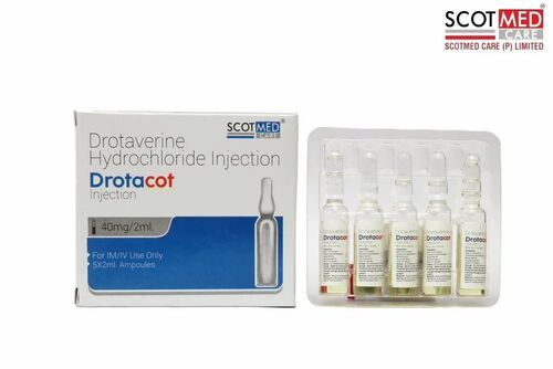 Drotaverine HCL Injection 40mg/2ml