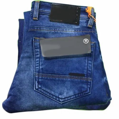 Blue Color Comfot Fit Men Denim Jeans For Casual Wear