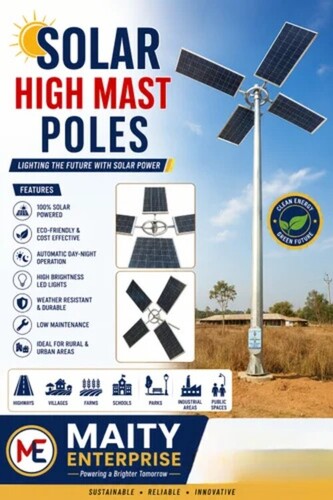 Solar High Mast Lighting Pole