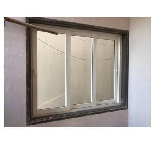 Upvc 3 Track Window - Aluplast German UPVC, Customized Size, Color Coated | 3-Track Sliding, Mesh Ready, Screw In Installation
