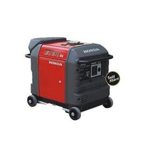 3 Kva Honda Generator - Metal, Single Phase, 50 Hertz | Easy to Install, Heavy-duty, Energy Efficient, Electric Start, Red & Black Color, 1 Year Warranty