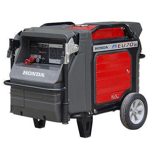 Honda 7 kVA Petrol Inverter Generator - Red & Black, 19.5L Fuel Tank Capacity, Easy Start | High Fuel Efficiency, Single Phase, Air-Cooled, 50-65 dB Noise Level, 1 Year Warranty