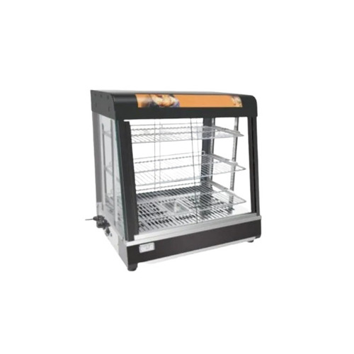 Hot Display Cases - 50L 60x40x40cm | Stainless Steel Tempered Glass 3 Shelves Electric Temperature Range: 30-90Â°C Corrosion Resistant