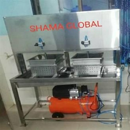 Double Head Paneer Press - Stainless Steel, Customizable Size, Electric Power | Adjustable Pressure, Efficient Production, Space-Saving Design