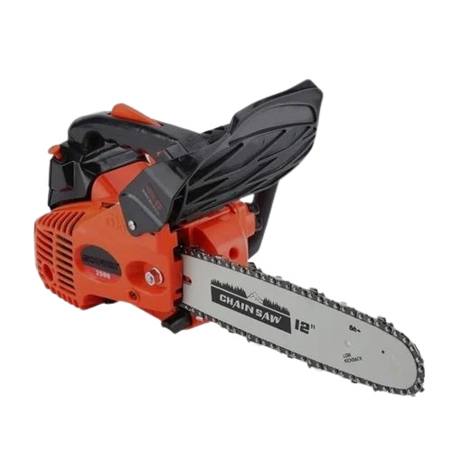 Petrol Chain Saw - Metal and Plastic, Standard Blade Size, Red & Black Color | Shock Resistant, Easy to Operate, High Efficiency, Variable Speed