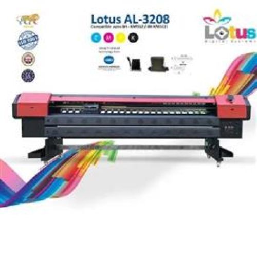 Lotus J3 3208 Using Km 512i Semi Automatic Flex Printing Machine - 3208mm Wide Format, 220V, Multiple Inkjet Print Heads | Fast Printing, Eco-Solvent, CMYK Support, Scratch-Resistant Durable Prints, Automatic Operation
