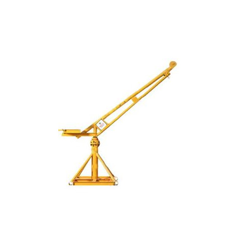 Powerbull Mini Crane Lift - Steel, 1x1M Base, 3M Boom, 500Kg Capacity | Easy Operation, Compact, Portable, 360A  Rotation