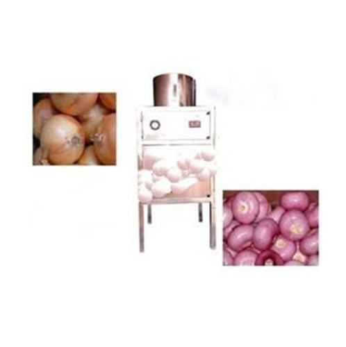 Dry Onion Peeling Machine - Stainless Steel, Standard Size, Silver Color | Automatic, High Efficiency, Corrosion and Shock Resistance, Manual Control