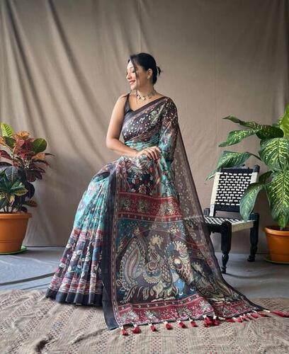 Multi-Color Ladies Sarees - Printed Design, Casual Wear for All Seasons, Elegant Indian Style