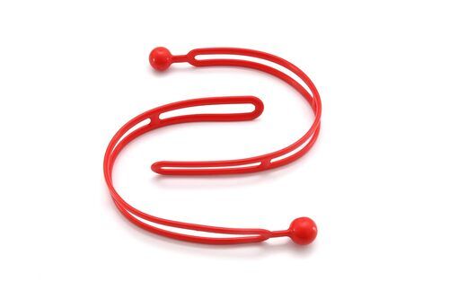 Zephyr Rapid Adjustable 16" Red Expandable Heavy Duty Indoor Outdoor Ball Ties Cord