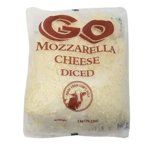 100% Pure A Grade Mozzarella Cheese Diced