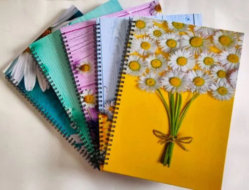 Multi-Color Printed Cover A4 Size Paper Spiral Notebook