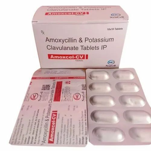 Amoxicillin Potassium Clavulanate Tablets - Medicine Grade, For Hospital and Clinic Use | Prescription Required, Store in Cool and Dry Place