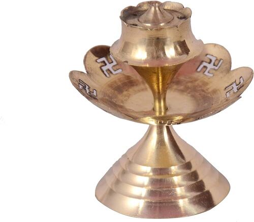 Polished Brass Agardaan Agarbatti Stand