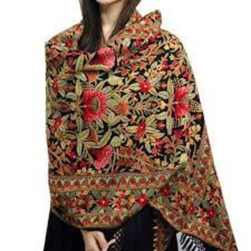 Ladies Embroidered Designer Kashmiri Shawls