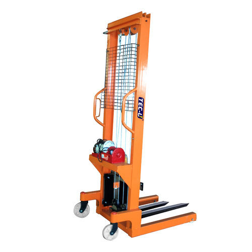 Electric Stacker - Yellow, Electric Power Source | User Friendly, Prolonged Service Life, Tested Quality