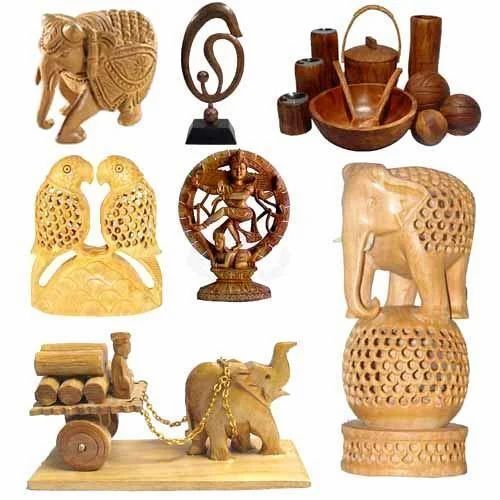 Handmade Solid Wooden Handicrafts - Durable Polished Finish, Long Lasting Home Decoration Solutions, Crafted with Care