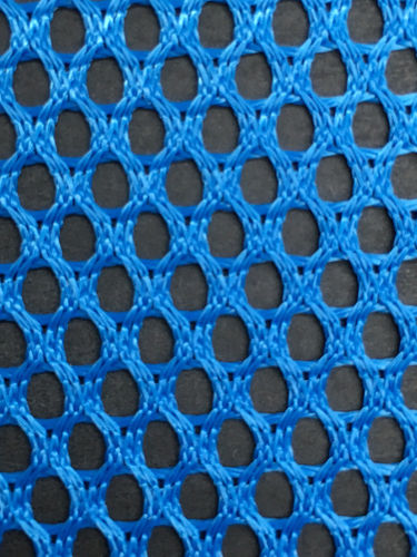 Blue Knitted Net Fabric