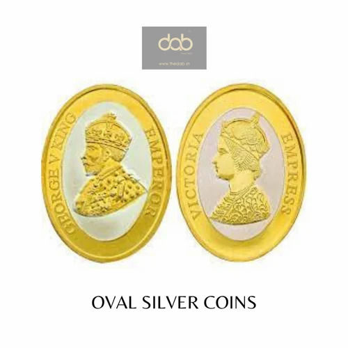 Oval Shape Silver Coins