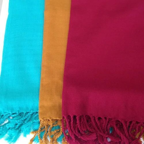 Multi Color Plain Pattern Silk Modal Shawls For Ladies