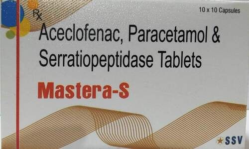 Aceclofenac Paracetamol Serratiopeptidase Tablet