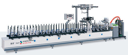 Automatic Adhesive Profile Wrapping Machine with PUR Glue