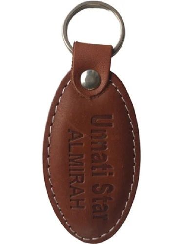 Durable Modern Design Brown Leather Key Chain