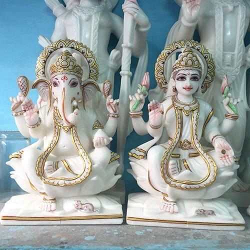 Marble Laxmi Ganesh Statue For Religious at Best Price in Jaipur ...