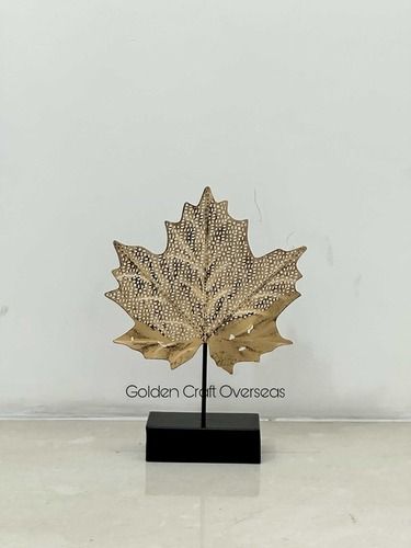 Metal Leaf Design Showpiece Aka Table Decors