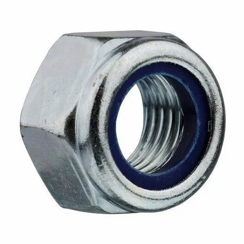 High Strength Polished Finish Corrosion Resistant Mild Steel Hex Nylock Nut