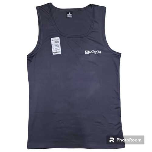 Daily Wear Regular Fit U Neck Sleeveless Breathable Readymade Plain Men Vest