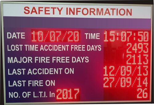 Outdoor Safety LED Display Board