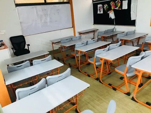 Long Lasting Durable 2 Seater Class Room Chair Desks