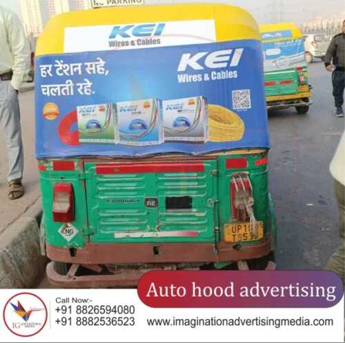 Auto Rickshaw Rexin Hood Advertising By Imagination Advertising Media