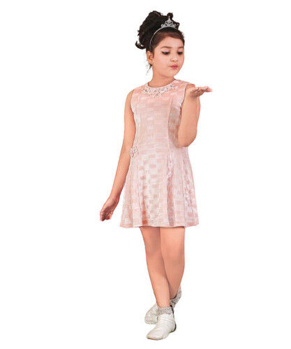 Elegant Sleeveless Girls Frock