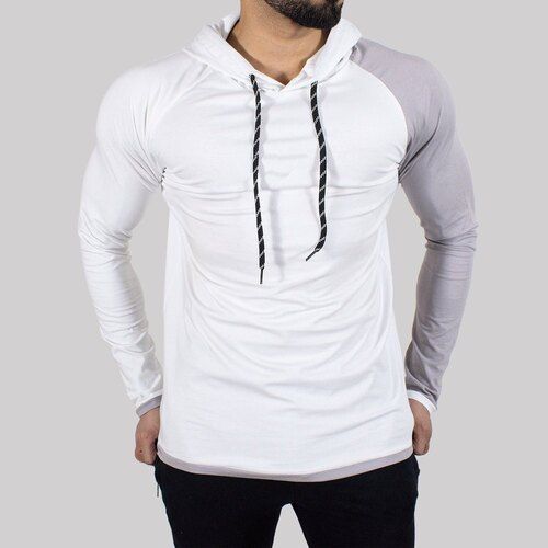 Mens Full Sleeves Hooded T Shirts