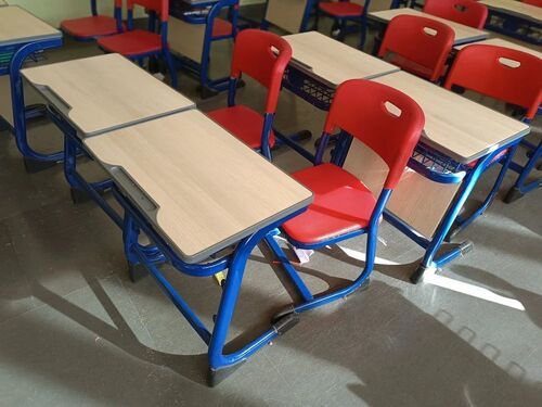 Mild Steel School Tables, 4 Seater