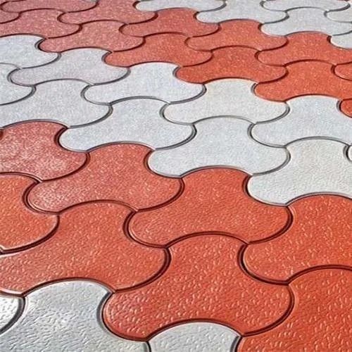 Non Slip Paver Blocks - Durable, High Strength, Crack Resistant | Grey and Red Color