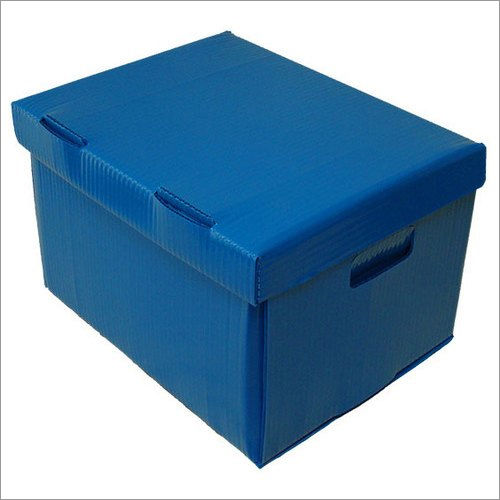 Long Lasting Durable Blue Corrugated Plastic Boxes