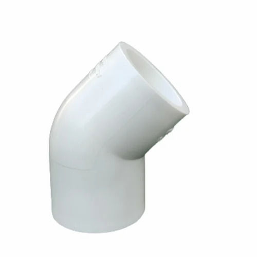 Round White UPVC Elbow For Water Pipe Fittings