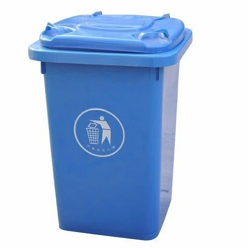 Blue Clor HDPE Plastic Dustbin