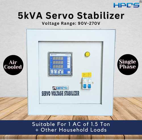 Servo Voltage Stabilizer 5kVA Single Phase