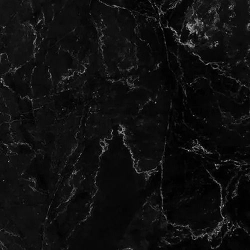 10 Mm Thickness Glossy Finish Black Marble Slabs